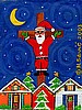 Santa Cross- Christmas Cards